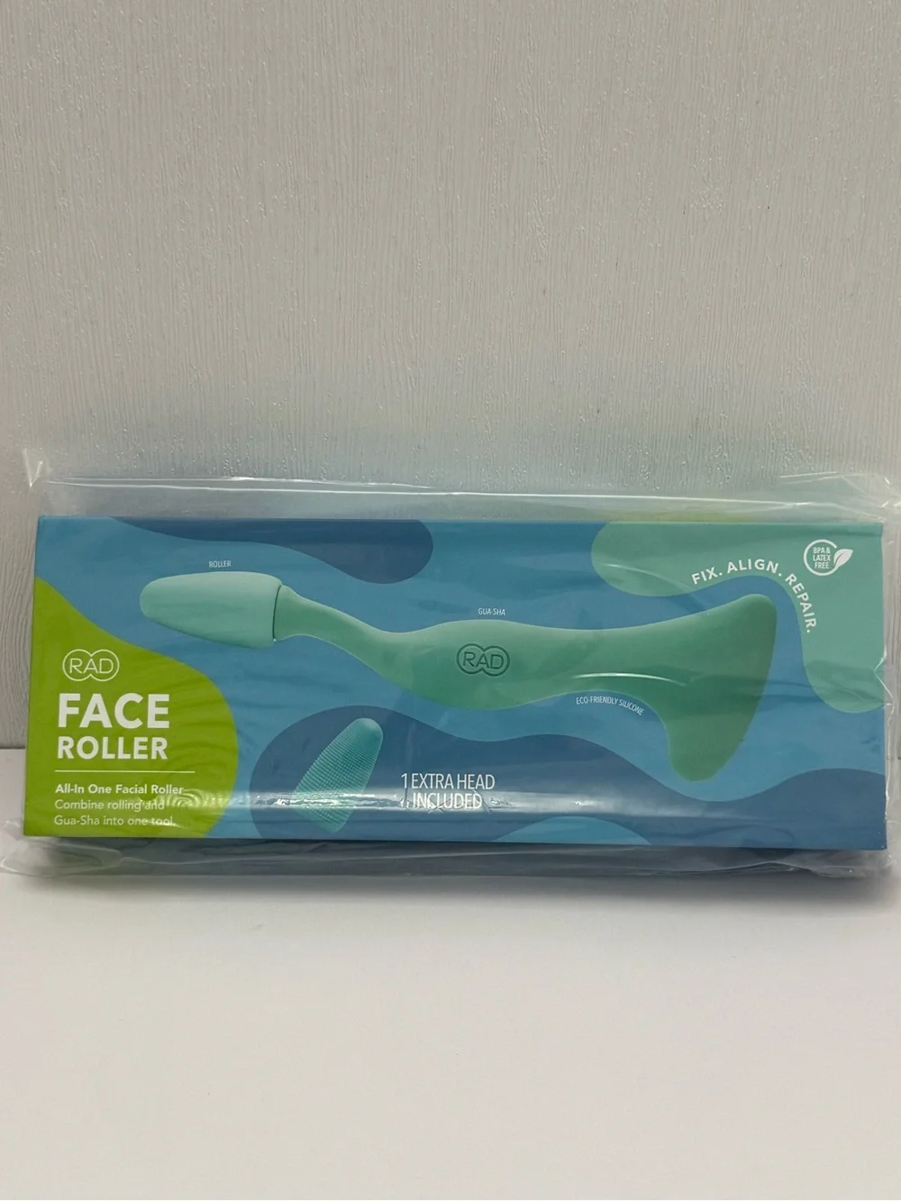 RAD 2-in-1 Facial Roller & Gua Sha Tool Silicone Skin Care Massager